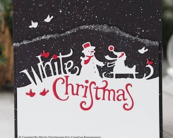 White Christmas Edger die -  Creative Expressions Paper Cuts Collection