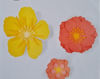 Floral Blossom - 7 Sizzix dies design by Jen Long