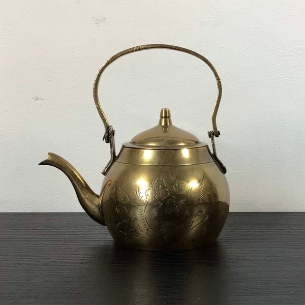 Brass Teapot Etsy