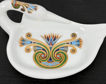 Vintage Elizabeth Arden Schwanenschale, Schätze Der Pharaonen Seifenschale oder Schmuckschale