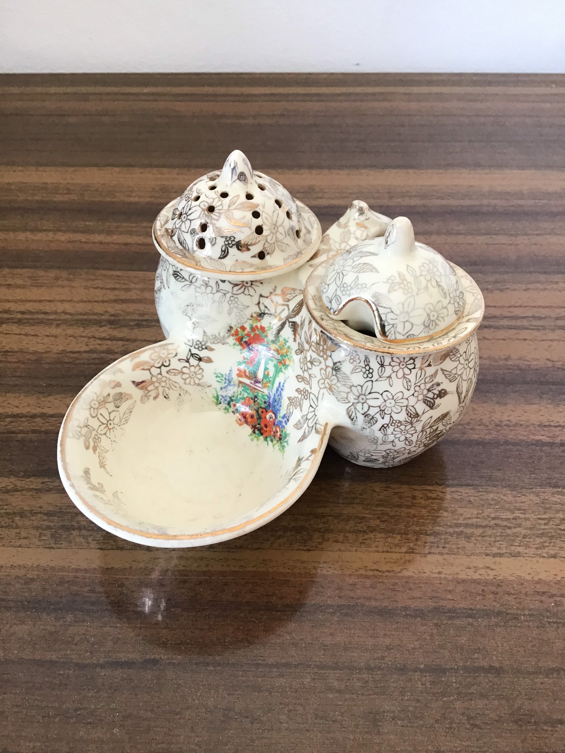 Vintage 1930's Empire England Shelton Ivory Three Piece Etsy