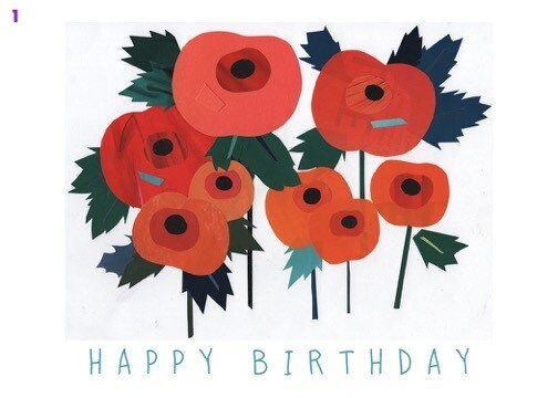 Joyeux Anniversaire Coquelicots Etsy France Joyeux Anniversaire Coquelicots Etsy France