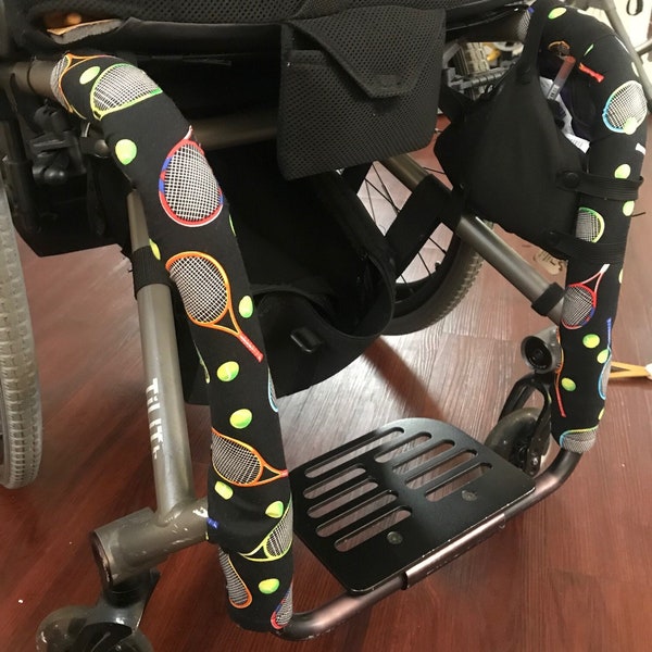 Wheelchair frame bumpers/pads --Neoprene backed