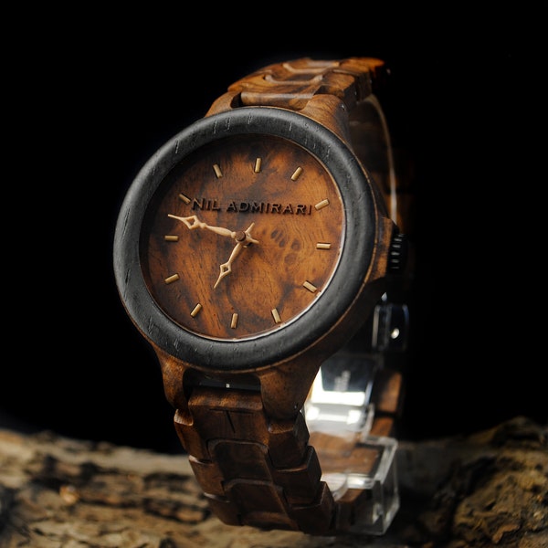 NOAH MIRACLE | mens watch | watches for women | Bog oak wood watch | Wooden watch for man | wood watch | Celtic watch | Custom engraving