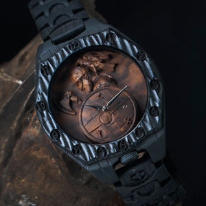 Lonely Warrior Wooden Watch - Limited Edition Personalized Gift for Men