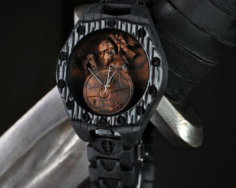 Lonely Warrior Bog Oak Watch | Limited Edition Viking Gift