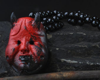 Hannya Mask | Samurai Mask | Japanese Demon | hannay mask plug | Japan Mask for wearing & deco | Handcrafted Hannya Mask | Japanese Art