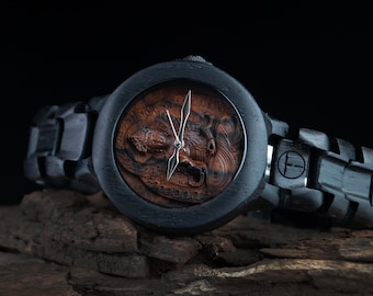 Buddha Wooden Watch | Personalized Spiritual Meditation Gift