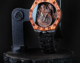 Viking Warrior Limited | Wooden watch for men | Bog oak | Vikings Cosplay | Viking armor | torso armor | Men's watch | | viking jewelry