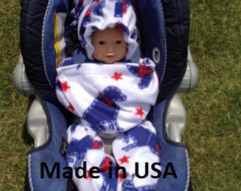 My Dog Blue Baby Snuggle Wrap/Made in USA/Machine Wash and Dry