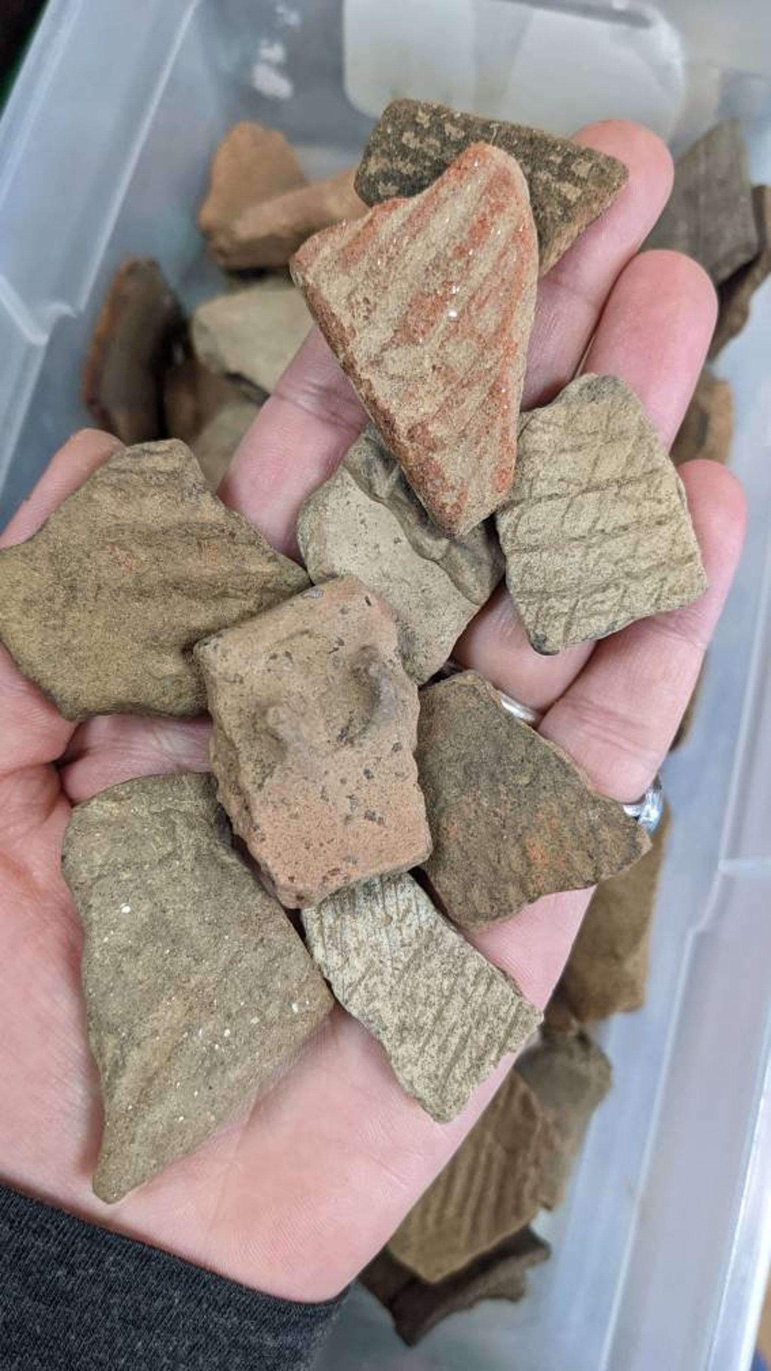 Native American Pottery Shards Alabama Etsy