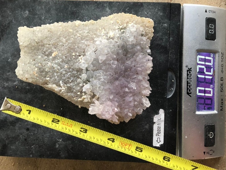 Amethyst Flower Crystal Cluster Plate