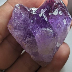 Amethyst Crystal Cluster w Calcite Crystals