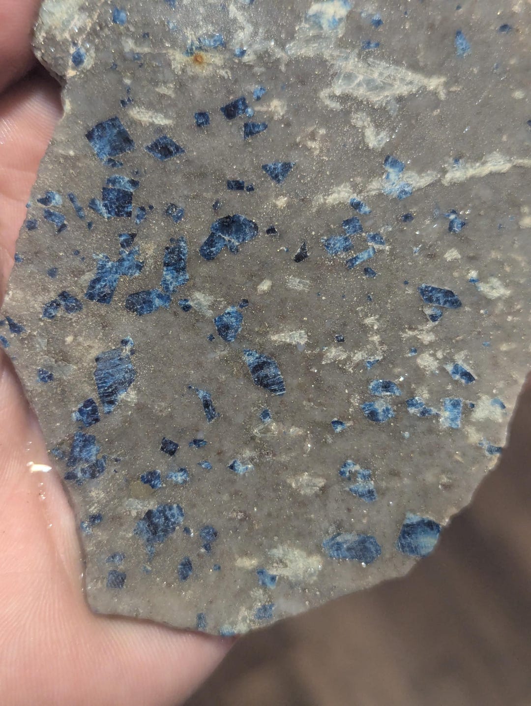 Matrix Slab Top Quality Lazulite in Matrix Slab From Graves Mountain Lincolnton, Ga ...