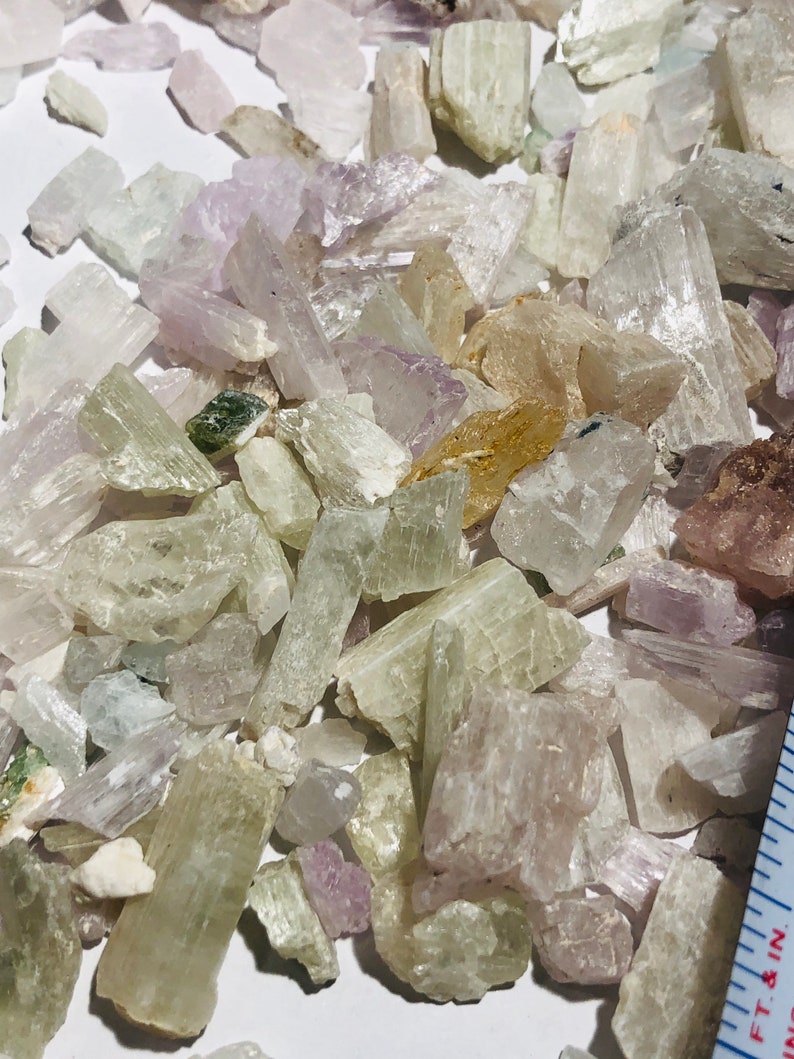 Bulk Kunzite Spodumene Crystals Etsy Canada