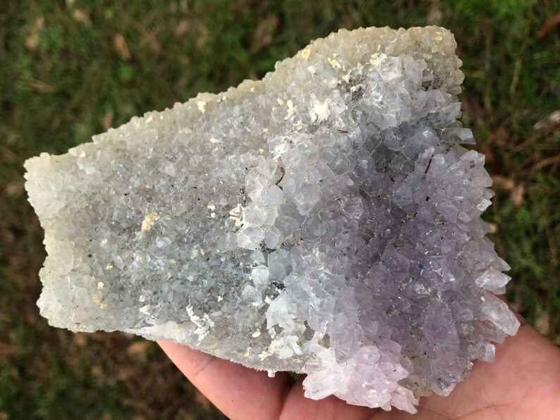 Amethyst Flower Crystal Cluster Plate