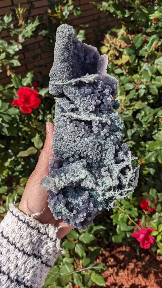 キラキラ輝く大きな紫と緑のグレープアゲート - Etsy 日本