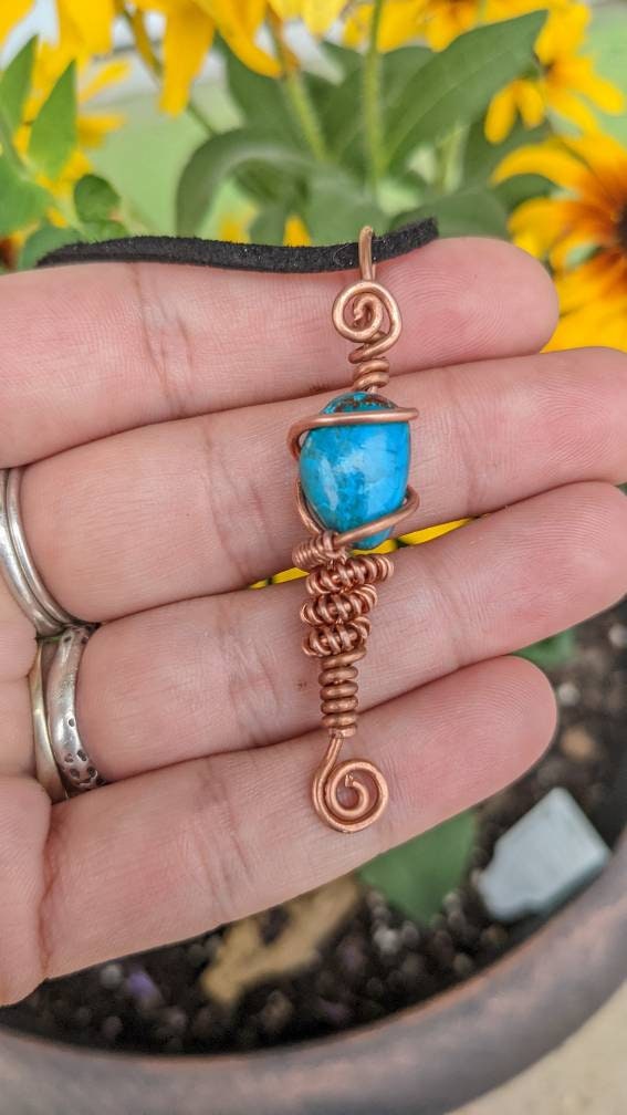 クリソコラワイヤーラップペンダント - Etsy 日本