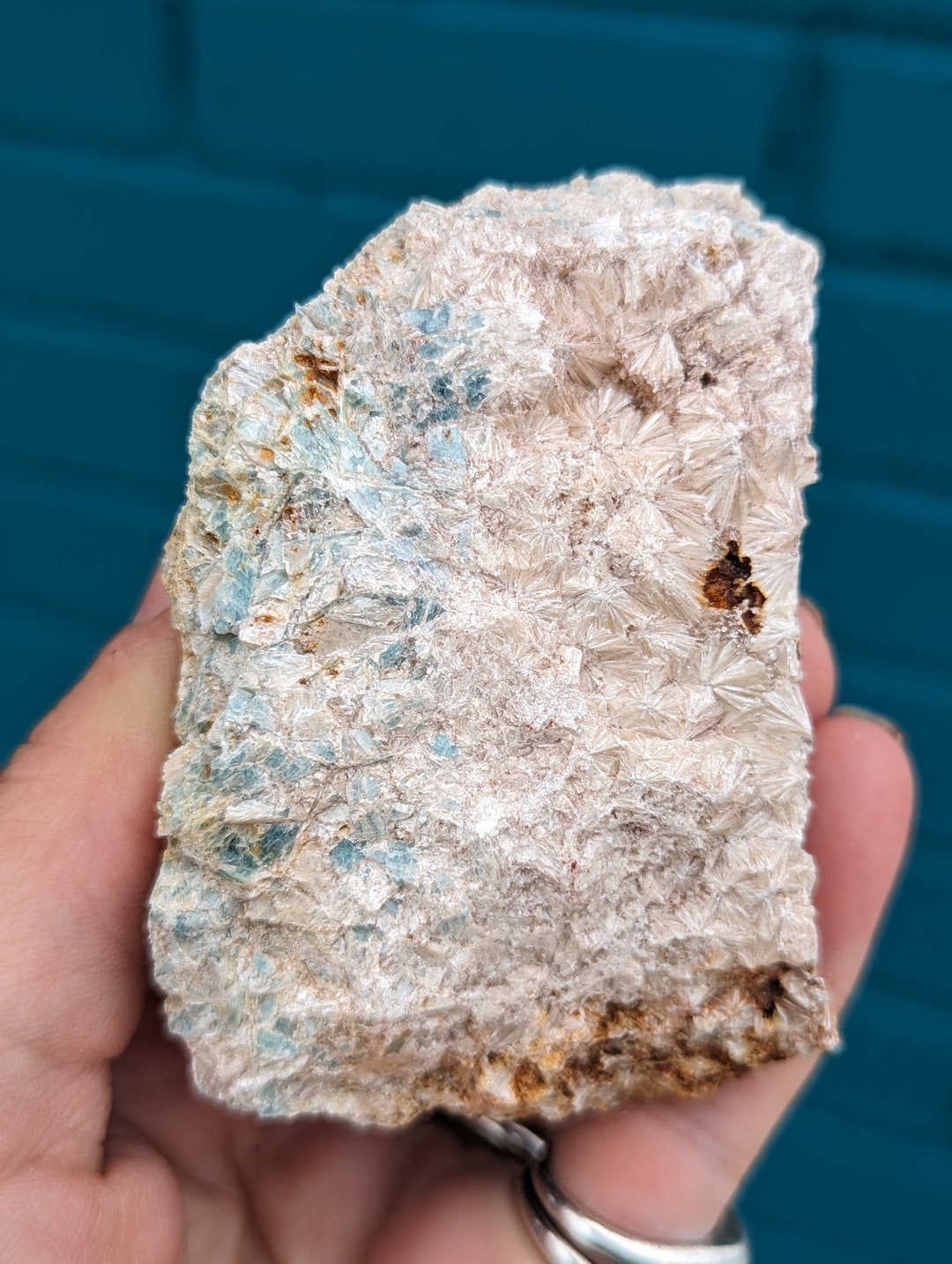 Blue Kyanite W White Pyrophyllite Cluster From Graves Mountain GA - Etsy