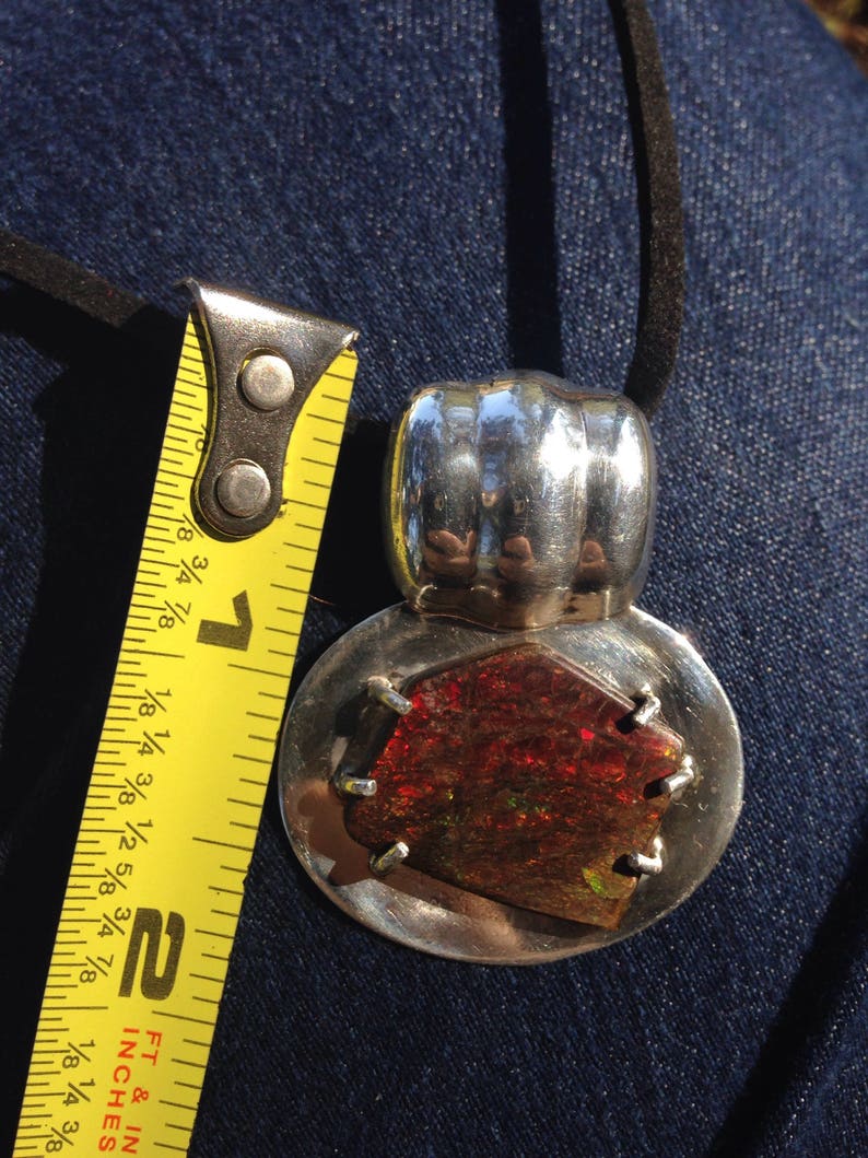 Ammolite Sterling Silver Pendant image 6