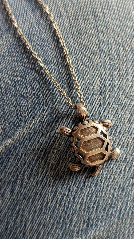 Sterling Silver Turtle Necklace