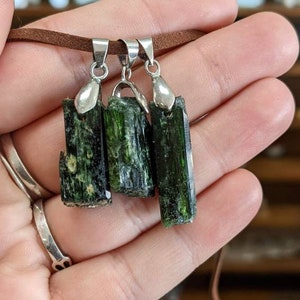 Chrome Diopside Crystal Necklace