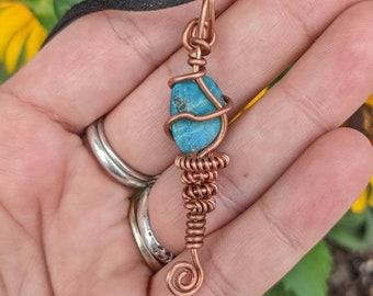 クリソコラワイヤーラップペンダント - Etsy 日本