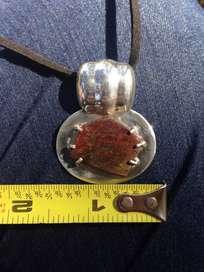 Ammolite Sterling Silver Pendant image 7