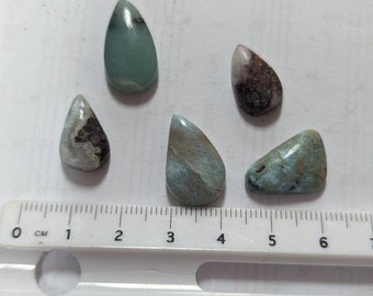 5pcs Smaller Larimar Cabochons