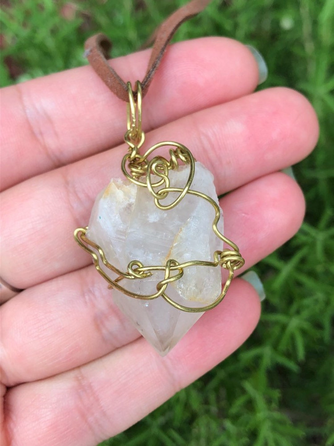 South Carolina Quartz Crystal Pendant - Etsy