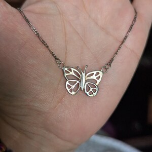 Butterfly Sterling Silver Necklace