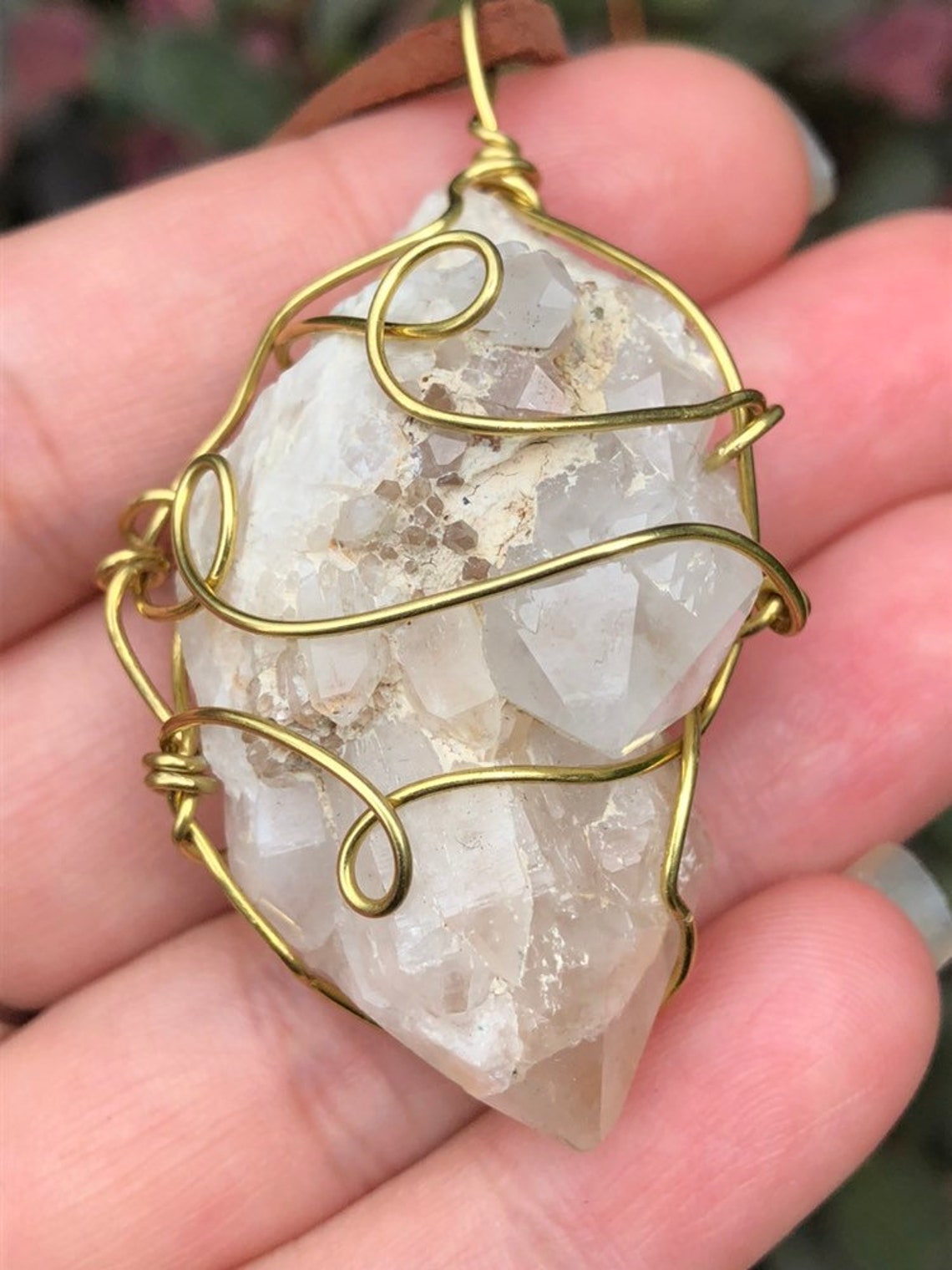 South Carolina Quartz Crystal Pendant - Etsy
