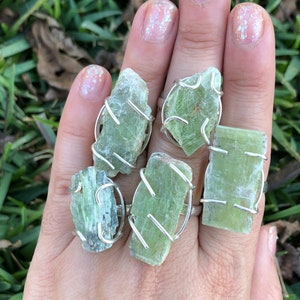 Green Kyanite Ring