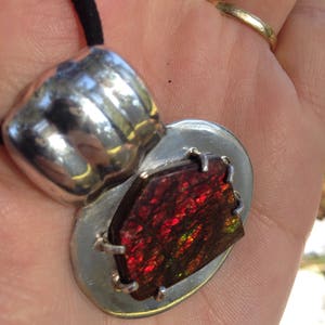 Ammolite Sterling Silver Pendant image 3