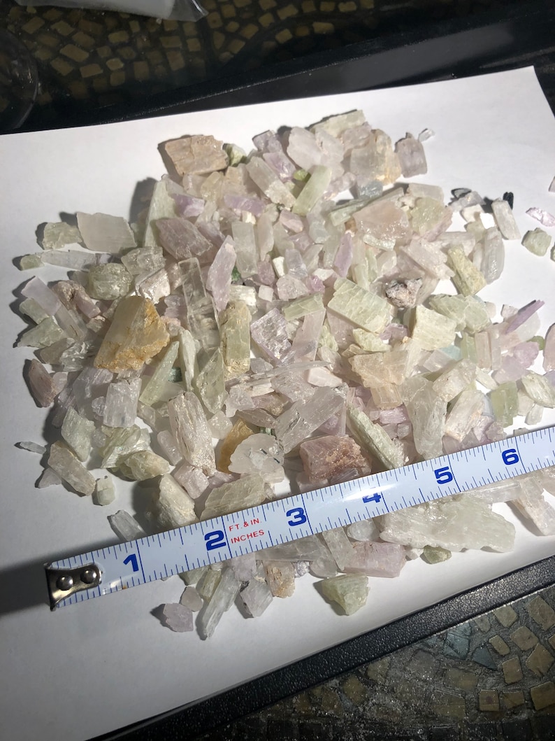 Bulk Kunzite Spodumene Crystals Etsy Canada