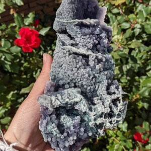 Super Sparkly Big Purple and Green Grape Agate