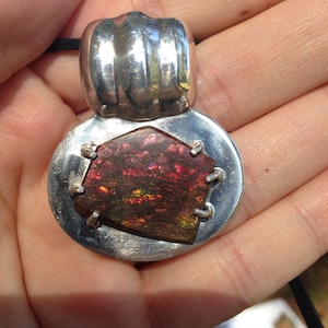 Ammolite Sterling Silver Pendant image 5