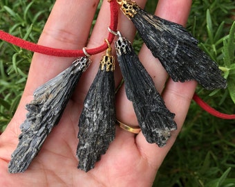 Black Kyanite Pendant