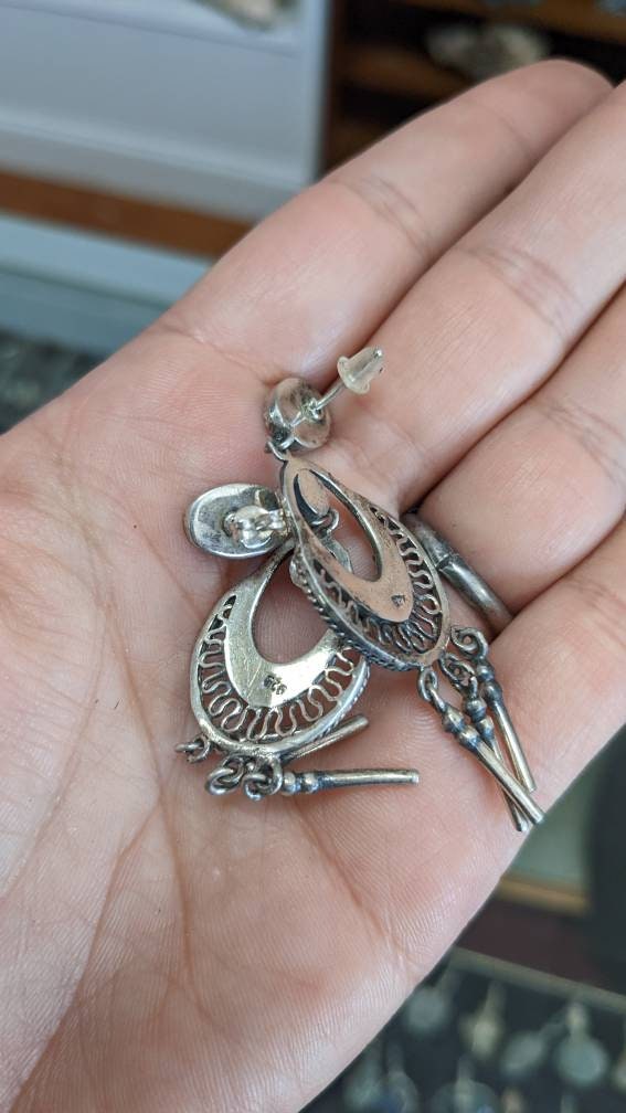 Orecchini Pendenti Boho In Argento Sterling Con Turchese – Regalo Donna - 3