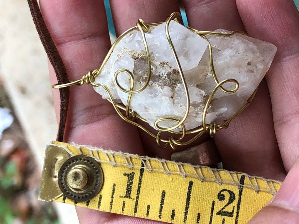 South Carolina Quartz Crystal Pendant - Etsy