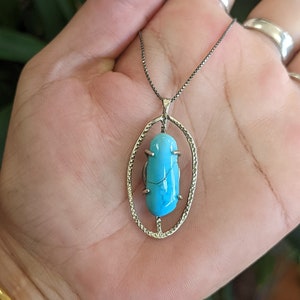 Handmade Sterling Silver Turquoise Necklace
