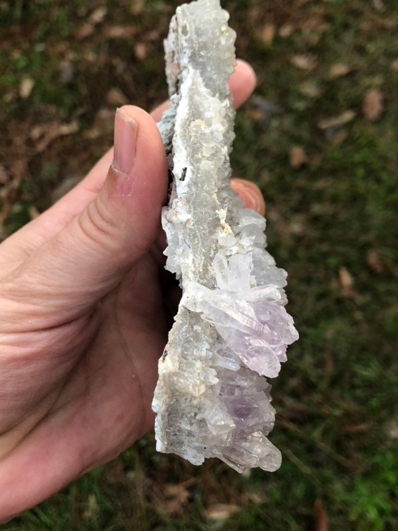 Amethyst Flower Crystal Cluster Plate