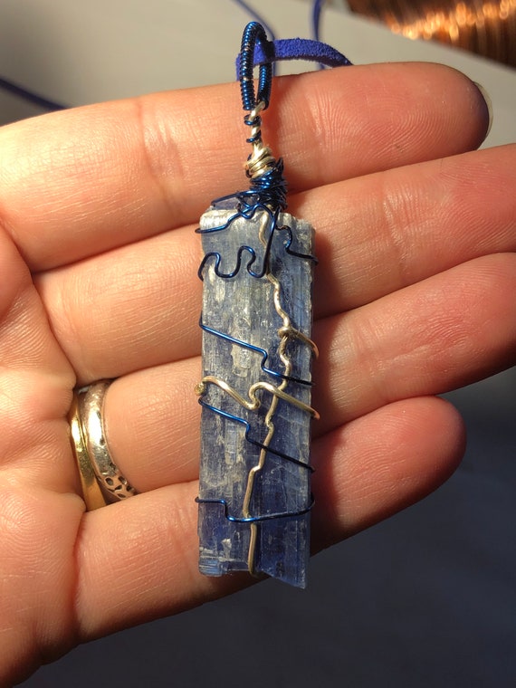 Blue Kyanite Blade Necklace | Jewelry | Goddess Elite Cleveland