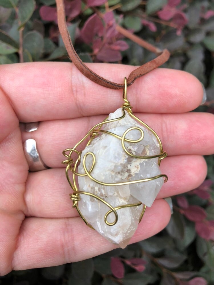 South Carolina Quartz Crystal Pendant - Etsy