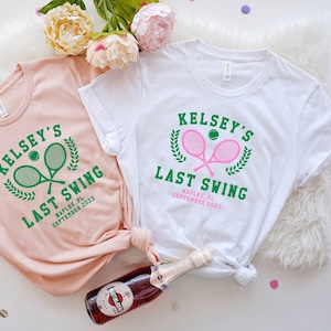 Last Swing Before the Ring Shirt, Tennis Bachelorette Party Shirts, Bridal Party T-Shirt