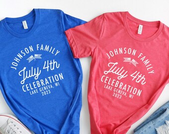 Customizable Family 4th of July Shirts: Personalized Matching T-Shirt