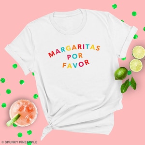 Margaritas Por Favor Shirt, Cinco de Mayo Shirts for Women, Group Matching Funny Mexico Vacation Ladies Graphic Tee