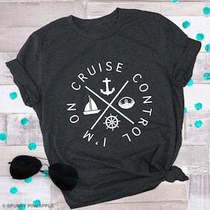 Funny Cruise Shirts, I&#39;m On Cruise Control, Family Matching Vacation T-Shirt