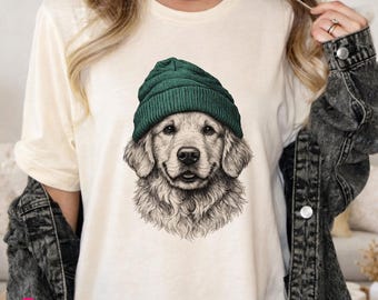 Dog Lover Gifts: Golden Retriever Graphic Tee for Adults & Kids