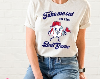 Retro Baseball Graphic Tee: Take Me Out to the Ball Game Shirt